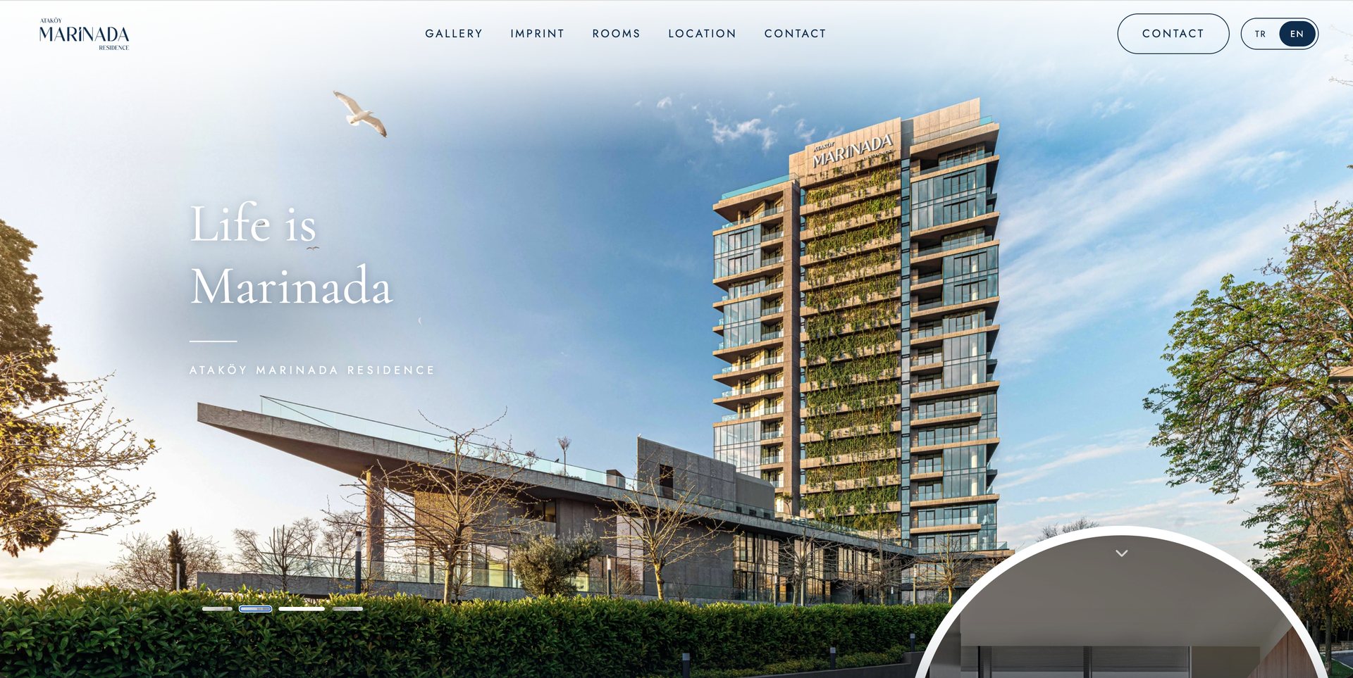 Atak&ouml;y Marinada Residence site after the redesign