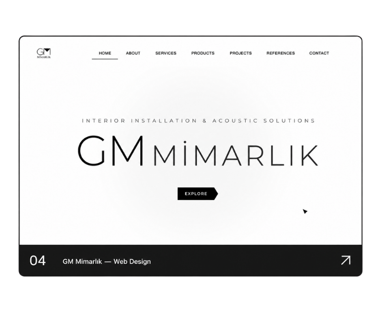 GM Mimarlık — Web Design
